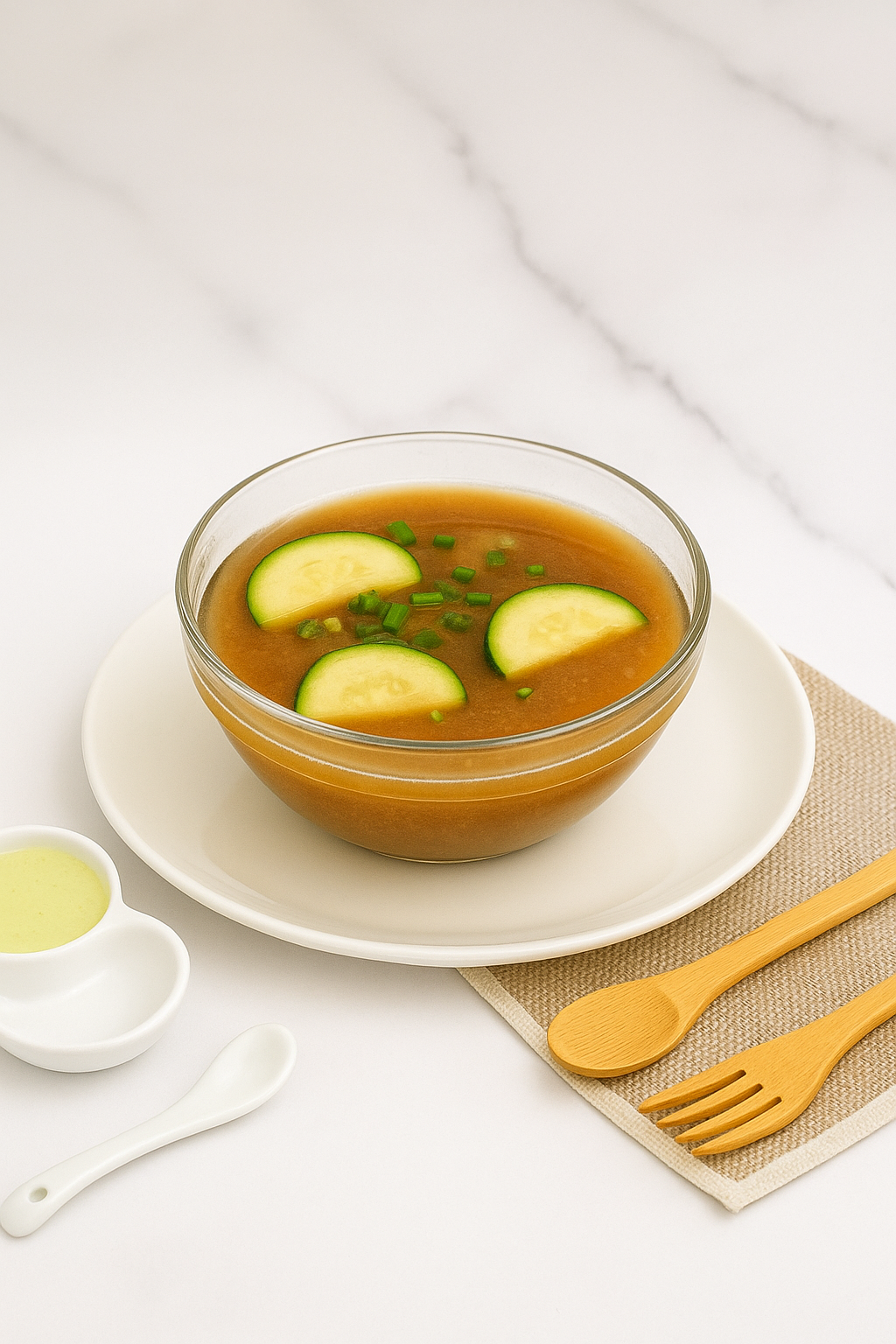 Sopa de Miso con Cabutia